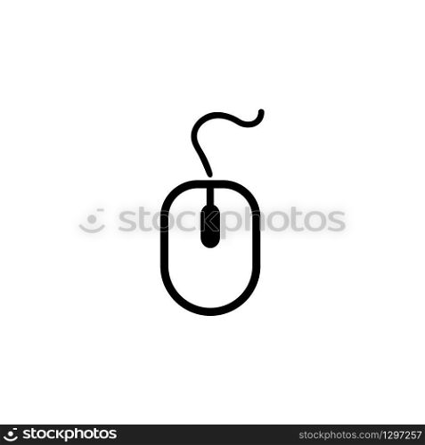 Computer Mouse Icon Symbol. PC Mouse icon vector isolated illustration.