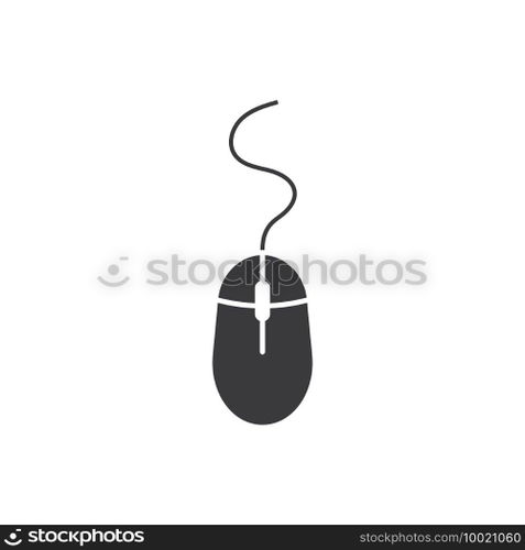 Computer mouse icon vector flat design