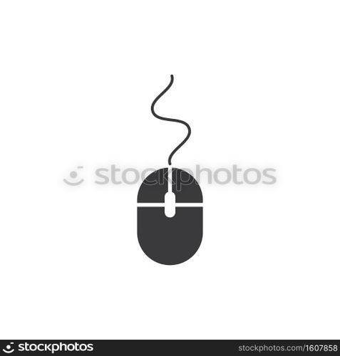 Computer mouse icon vector flat design