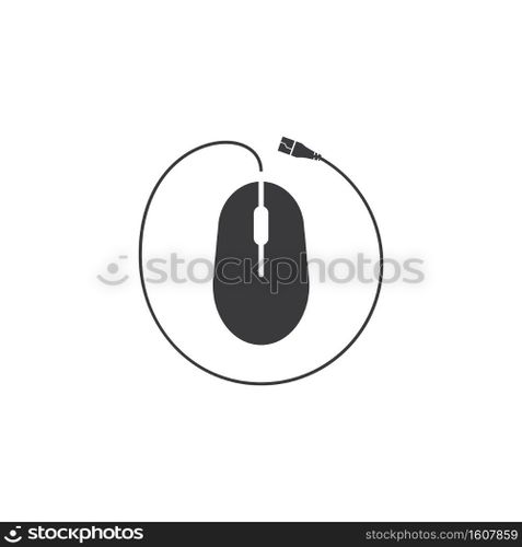 Computer mouse icon vector flat design