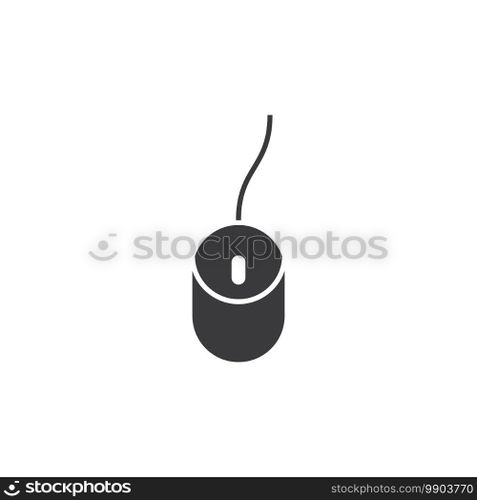 Computer mouse icon vector flat design