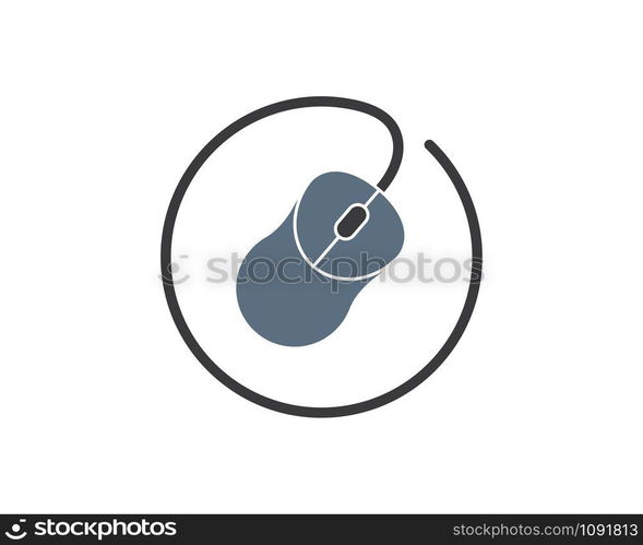 computer mouse icon vector illustration design template