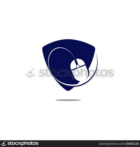 Computer mouse logo design. Fast Cursor logo designs concept.