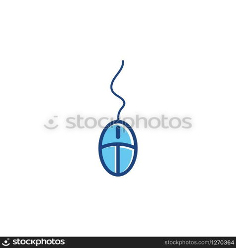Computer mouse logo vector template