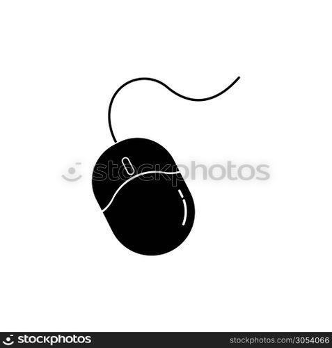 Computer mouse logo vector template