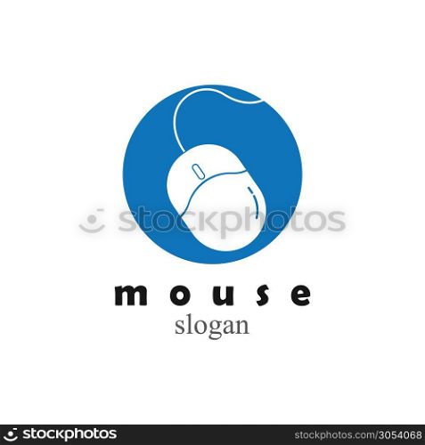 Computer mouse logo vector template