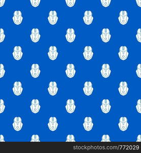 Computer mouse pattern repeat seamless in blue color for any design. Vector geometric illustration. Computer mouse pattern seamless blue