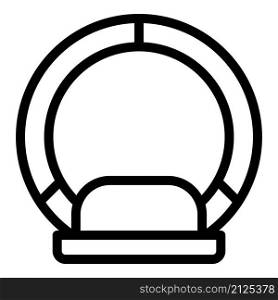 Computer mri icon outline vector. Magnetic resonance. Medical scanner. Computer mri icon outline vector. Magnetic resonance