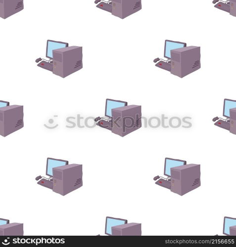 Computer pattern seamless background texture repeat wallpaper geometric vector. Computer pattern seamless vector