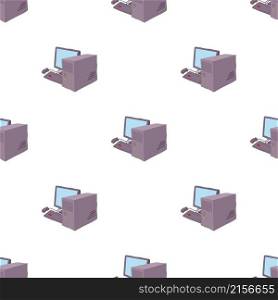 Computer pattern seamless background texture repeat wallpaper geometric vector. Computer pattern seamless vector