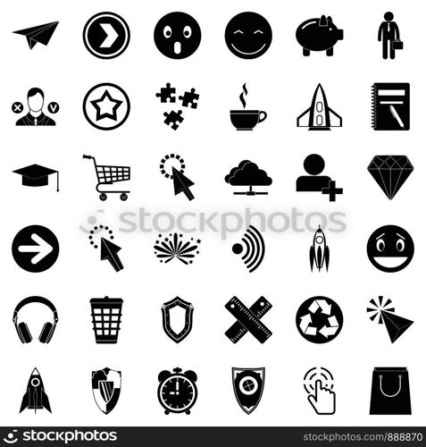 Computer pictogram icons set. Simple style of 36 computer pictogram vector icons for web isolated on white background. Computer pictogram icons set, simple style