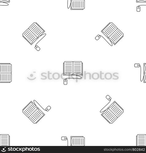 Computer reading pattern seamless vector repeat geometric for any web design. Computer reading pattern seamless vector