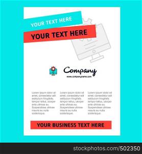 Computer setting Title Page Design for Company profile ,annual report, presentations, leaflet, Brochure Vector Background