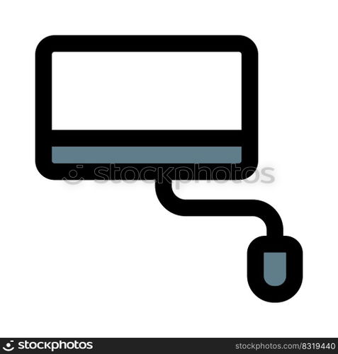 Computer setup for various digital tasks.