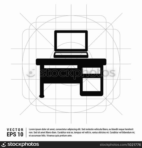 Computer Table Icon