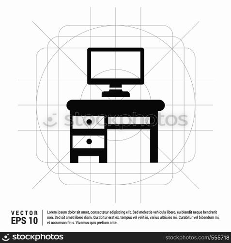 Computer Table Icon