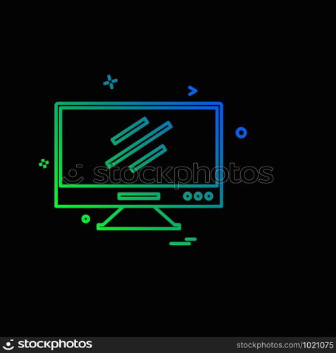 Computer Technology icon design vector