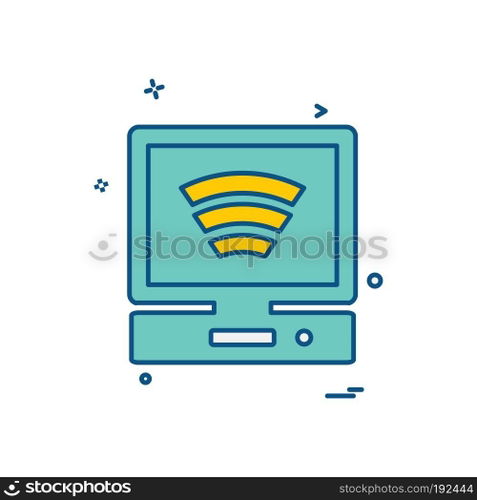 Computer Technology icon design vector