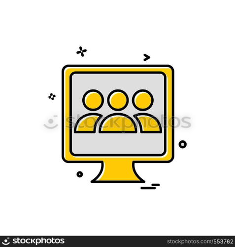 Computer Technology icon design vector