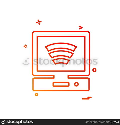Computer Technology icon design vector