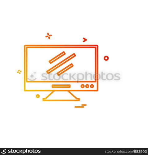 Computer Technology icon design vector