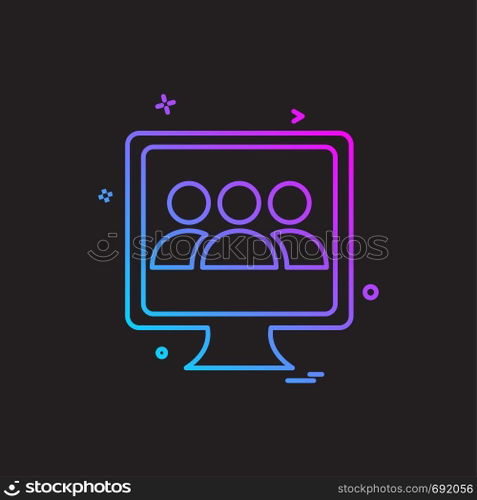 Computer Technology icon design vector