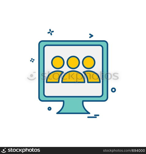 Computer Technology icon design vector