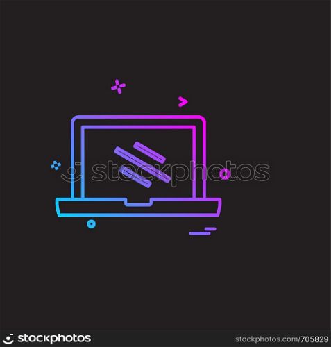 Computer Technology icon design vector