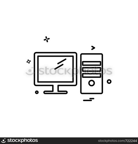 Computer Technology icon design vector