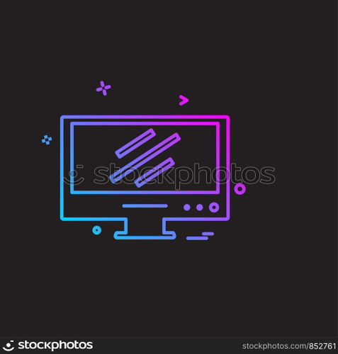 Computer Technology icon design vector