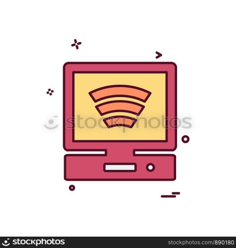 Computer Technology icon design vector