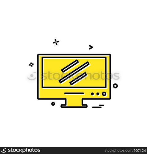 Computer Technology icon design vector
