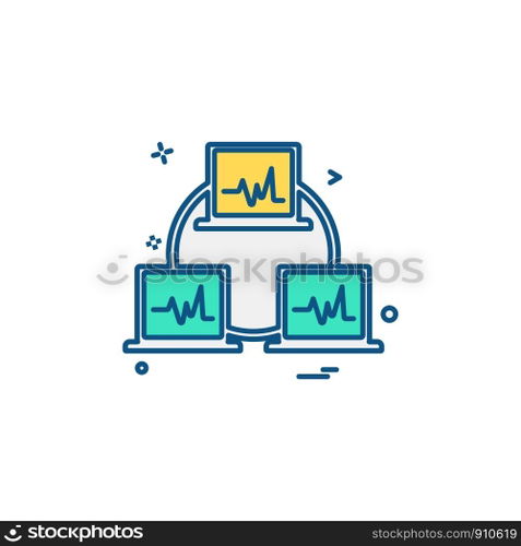 Computer Technology icon design vector