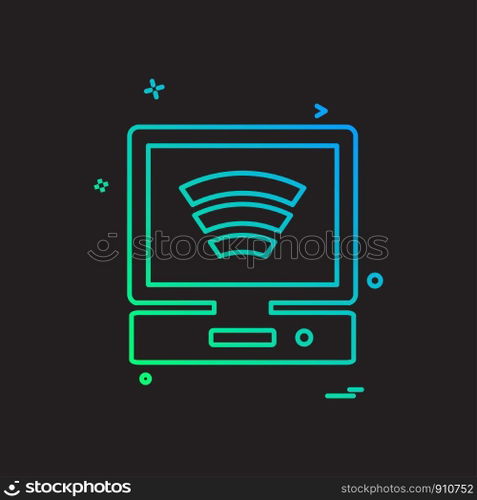Computer Technology icon design vector