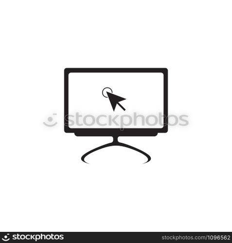 Computer technology logo vector template