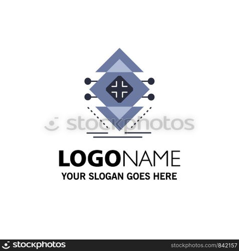Computing, data, infrastructure, science, structure Flat Color Icon Vector
