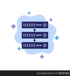 Computing, Data, Storage, Network Blue Icon on Abstract Cloud Background