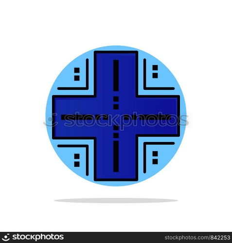 Computing, Database, Datacenter, Mainframe, Server Abstract Circle Background Flat color Icon