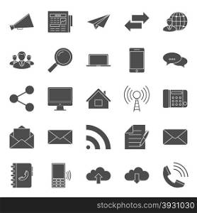 Comunication and web silhouettes icons set. Comunication and web silhouettes icons set vector graphic illustration design