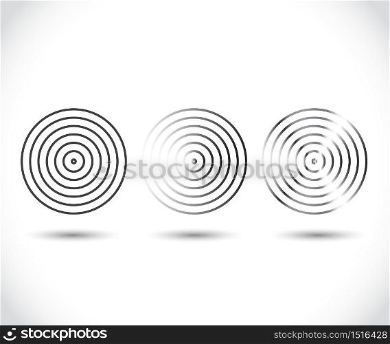 Concentric circle elements. Element for graphic web design, Template for print, textile, wrapping, decoration, vector illustration