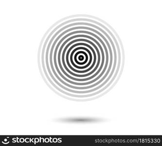 Concentric circle elements. Element for graphic web design, Template for print, textile, wrapping, decoration - vector illustration