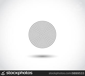 Concentric circle elements. Element for graphic web design, Template for print, textile, wrapping, decoration, vector illustration