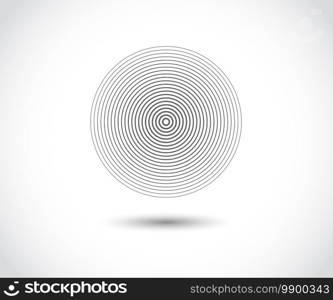 Concentric circle elements. Element for graphic web design, Template for print, textile, wrapping, decoration, vector illustration