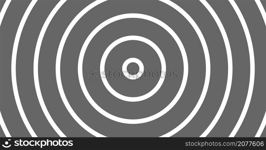 Concentric circle. Illustration for sound wave. Abstract circle line pattern. Black and white graphic