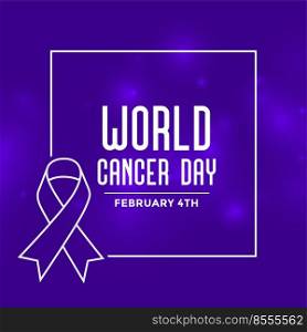 concept banner for world cancer day event