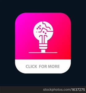 Concept, Copycat, Fail, Fake, Idea Mobile App Button. Android and IOS Glyph Version