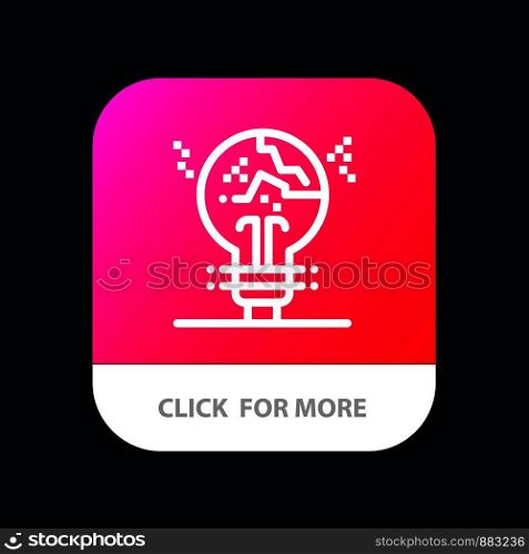 Concept, Copycat, Fail, Fake, Idea Mobile App Button. Android and IOS Line Version