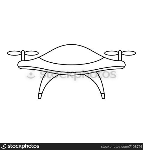 Concept drone icon. Outline concept drone vector icon for web design isolated on white background. Concept drone icon, outline style