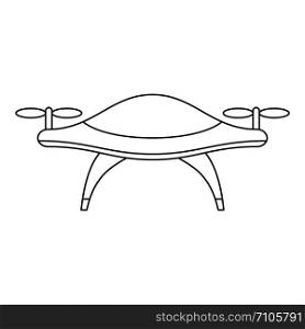Concept drone icon. Outline concept drone vector icon for web design isolated on white background. Concept drone icon, outline style