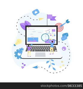 Concept for digital marketing agency Royalty Free Vector